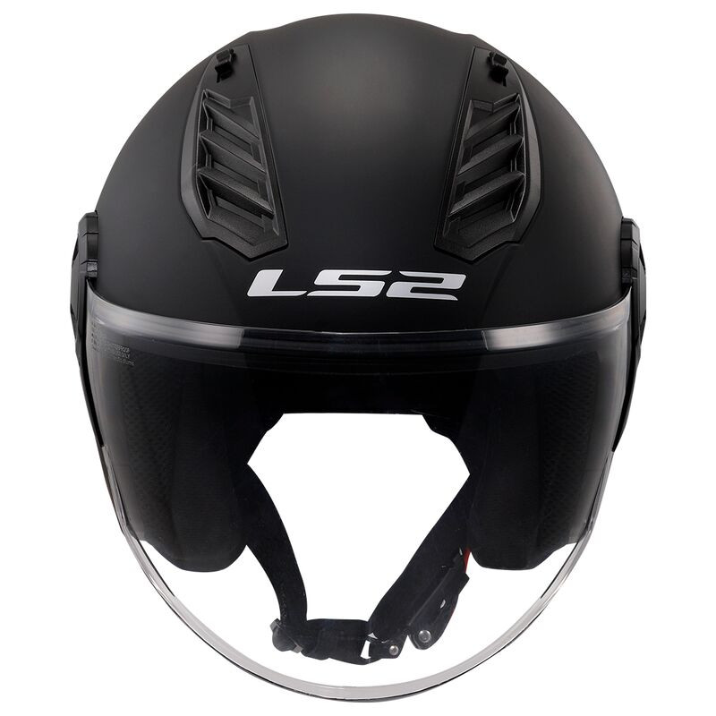 LS2 casco moto jet Airflow II 06 negro mate - Imagen 3