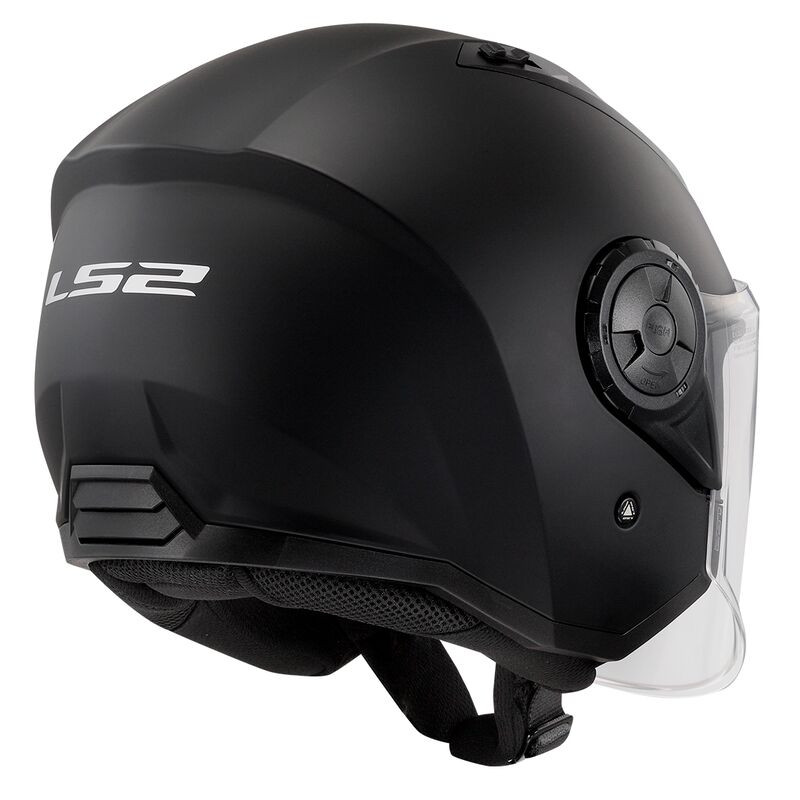 LS2 casco moto jet Airflow II 06 negro mate - Imagen 5