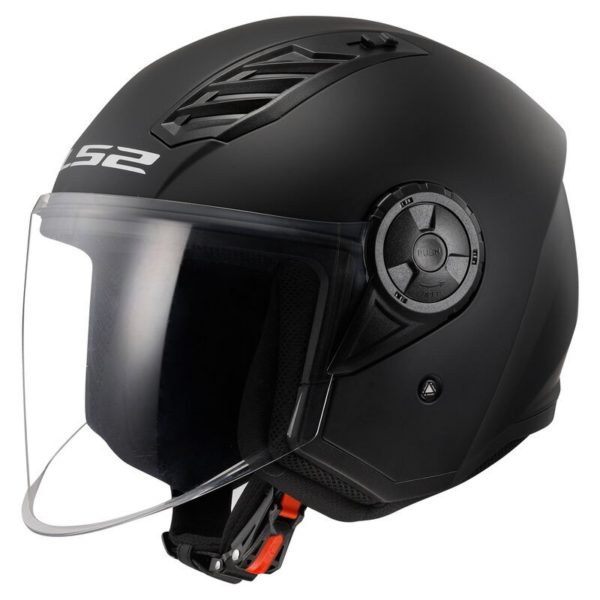 LS2 casco moto jet Airflow II 06 negro mate
