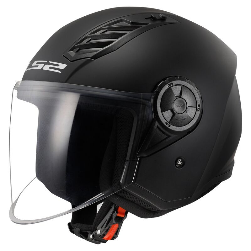 LS2 casco moto jet Airflow II 06 negro mate