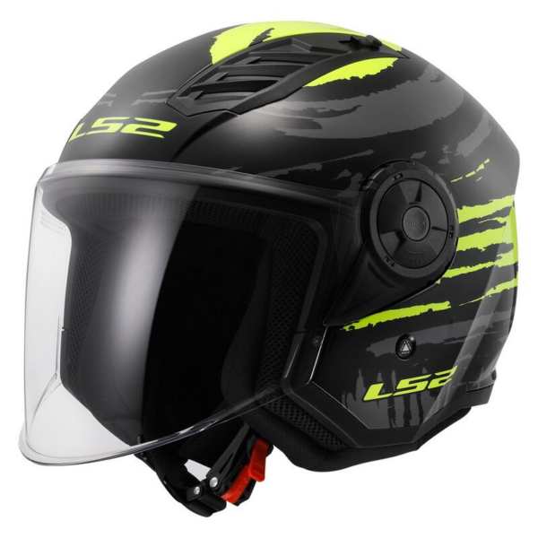 LS2 casco moto jet Airflow II 06 Brush fluor