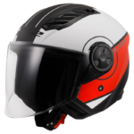 LS2 casco moto jet Airflow II 06 Cover rojo