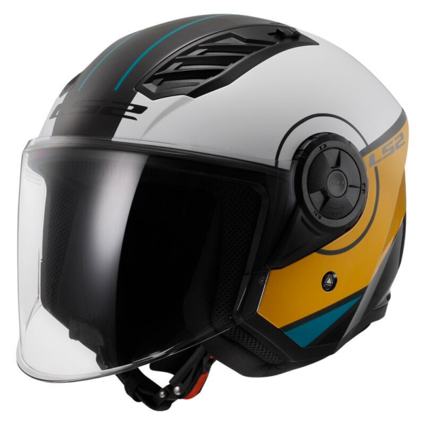 LS2 casco moto jet Airflow II 06 Cover amarillo