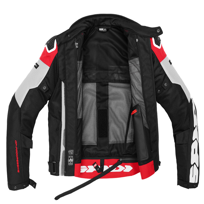 Spidi chaqueta moto Progressive net windout roja - Imagen 3