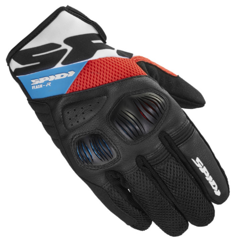Spidi guantes moto verano Flash R evo rojo azul