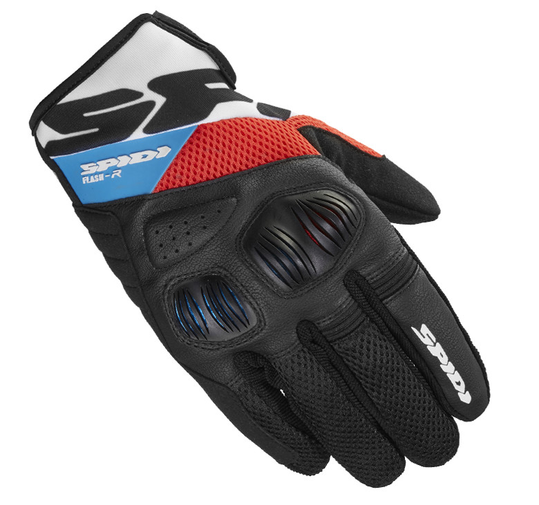 Spidi guantes moto verano Flash R evo rojo azul