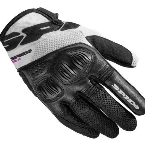 Spidi guantes moto verano mujer Flash R blanco