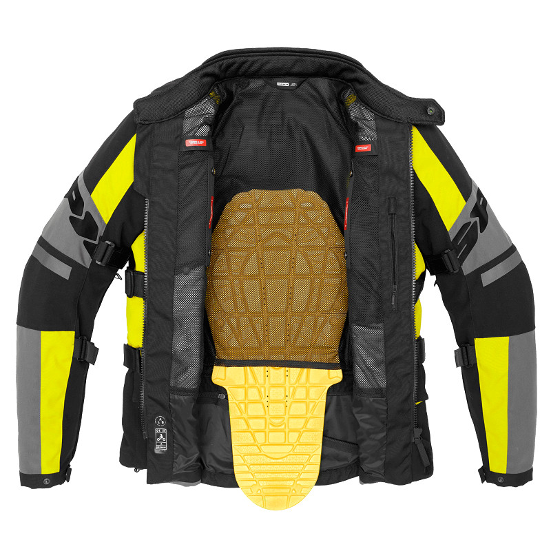 Spidi chaqueta moto 4 Season Evo H2out amarilla - Imagen 2
