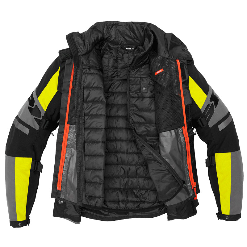 Spidi chaqueta moto 4 Season Evo H2out amarilla - Imagen 3