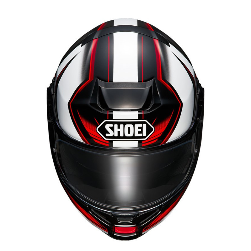 SHOEI casco moto modular Neotec 3 Grasp TC5 blanco rojo - Imagen 2