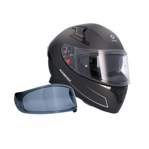 Shiro Casco Moto integral Katana negro mate