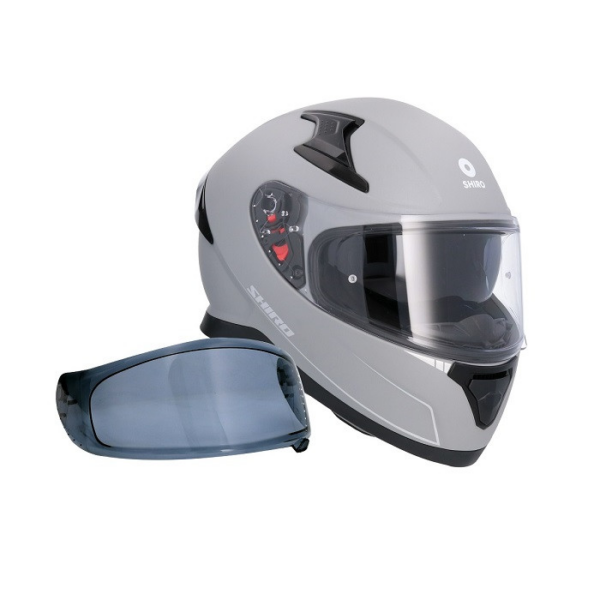 Shiro Casco Moto integral Katana titanio mate