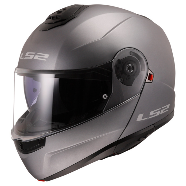 LS2 casco moto modular FF908 Strobe II titanio mate