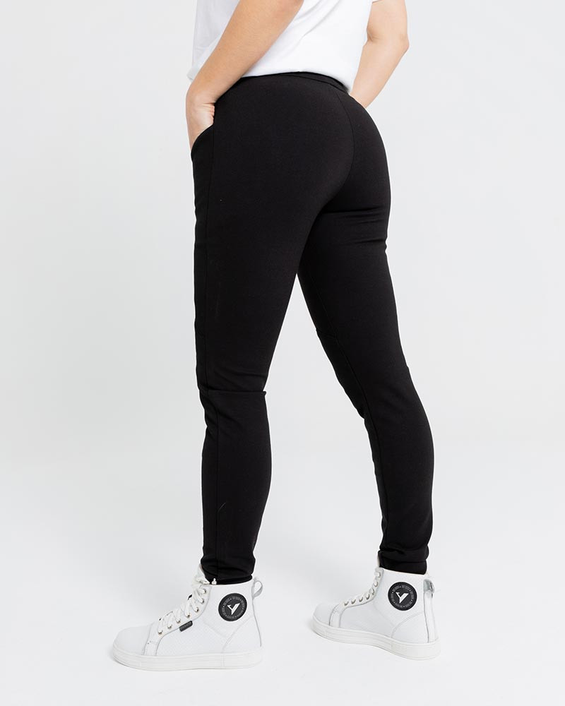 By City Pantalón Vaquero Moto Mujer Legging negro - Imagen 2