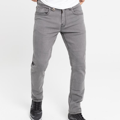 By City pantalón vaquero moto Bull gris
