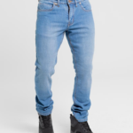 By City pantalón vaquero moto Bull azul claro