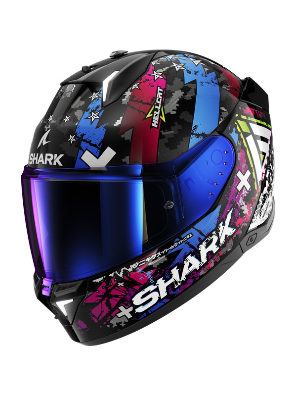 Shark Casco Moto Integral SKWAL i3 Hellcat morado