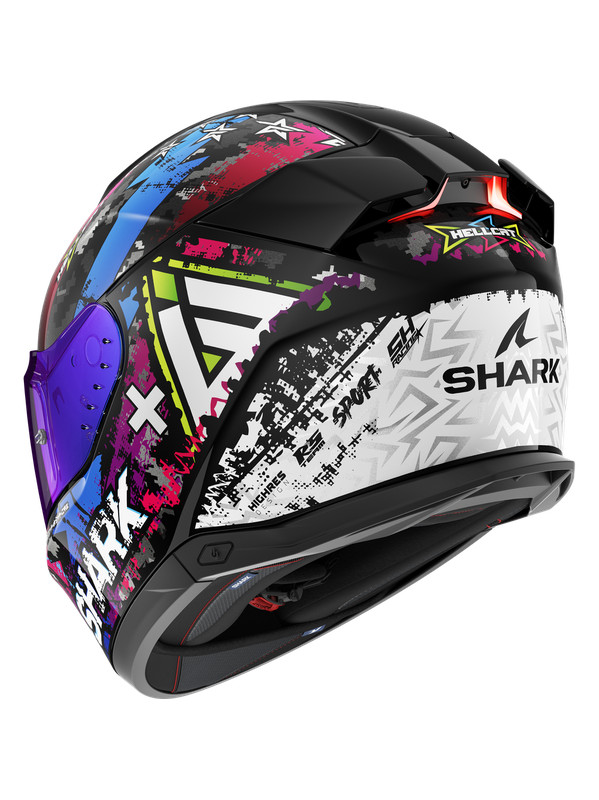Shark Casco Moto Integral SKWAL i3 Hellcat morado - Imagen 2