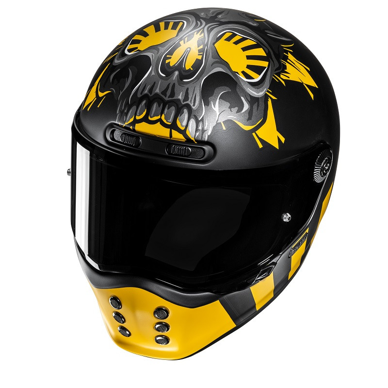 HJC casco moto integral V10 Crania MC3SF fluor - Imagen 2