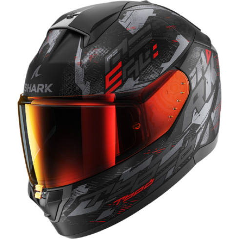 Shark Casco Moto Integral Ridill 2 Molokai rojo