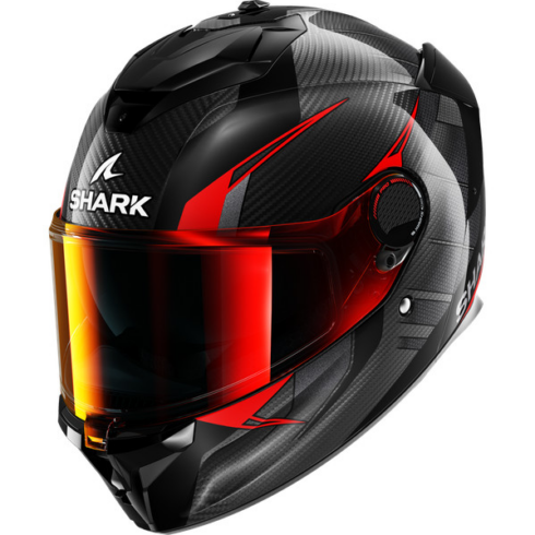 Shark Casco Moto Integral Spartan GT PRO Carbon Kultram rojo