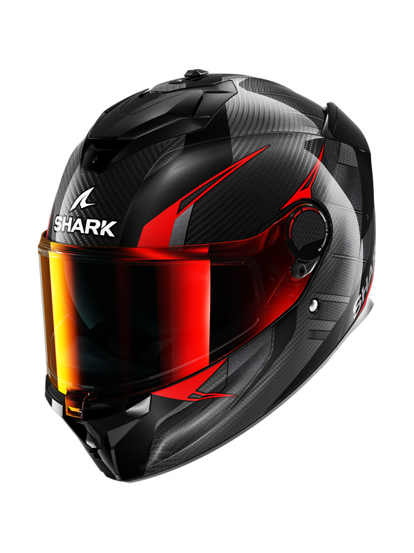 Shark Casco Moto Integral Spartan GT PRO Carbon Kultram rojo