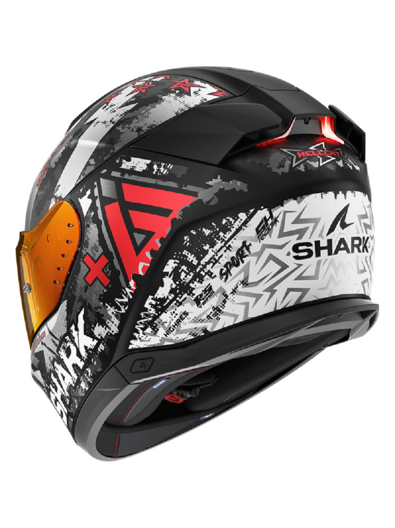 Shark Casco Moto Integral SKWAL i3 Hellcat Rojo - Imagen 2