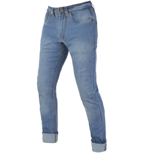 By City pantalón vaquero moto Route II azul claro