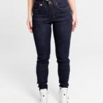 By City pantalón vaquero moto mujer Route II azul oscuro