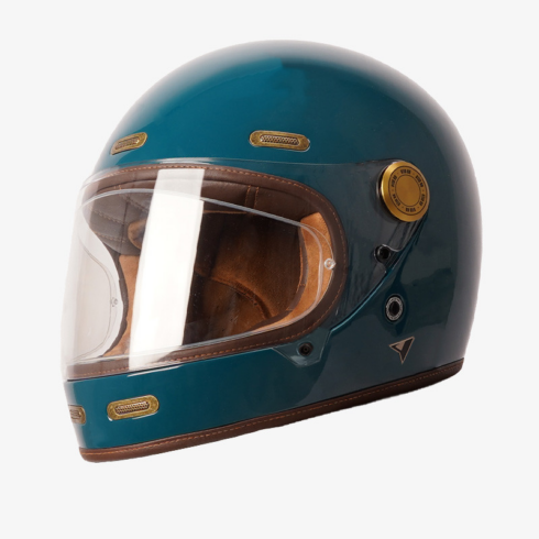 By City casco moto integral Roadster III azul brillo