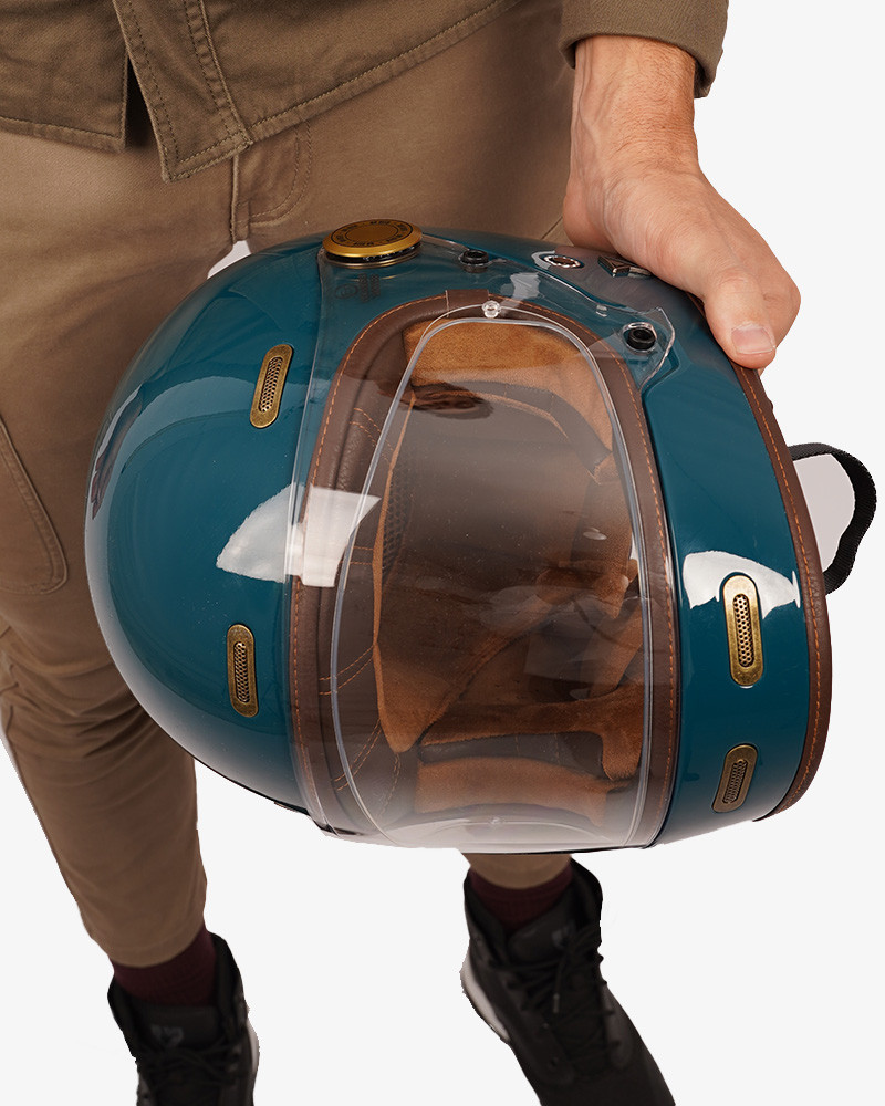 By City casco moto integral Roadster III azul brillo - Imagen 3