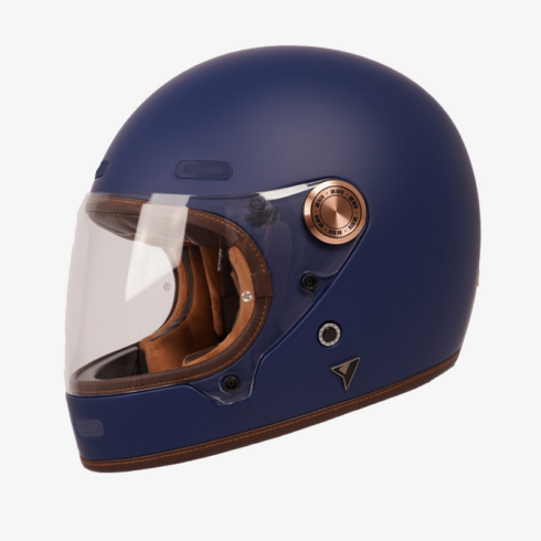By City casco moto integral Roadster III azul mate