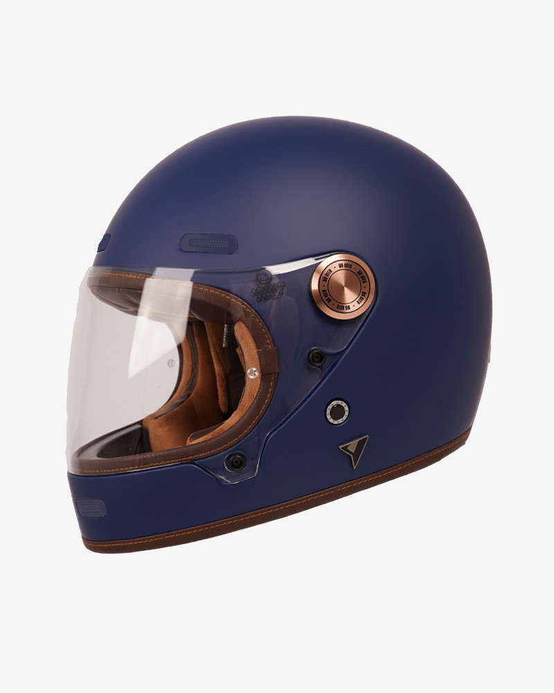 By City casco moto integral Roadster III azul mate