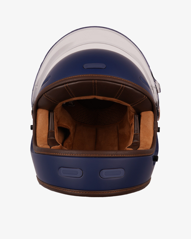 By City casco moto integral Roadster III azul mate - Imagen 4