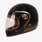 By City casco moto integral Roadster III Gold negro