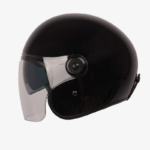 By City casco moto jet The City negro brillo