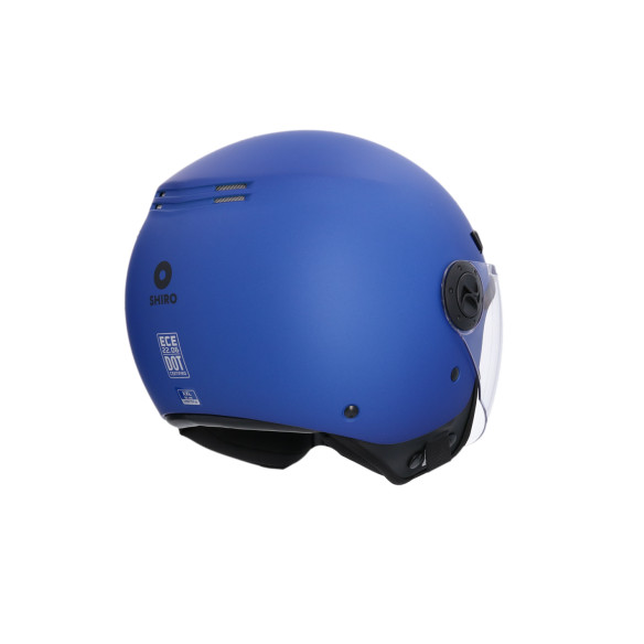 Shiro casco moto jet SH62 azul mate - Imagen 2