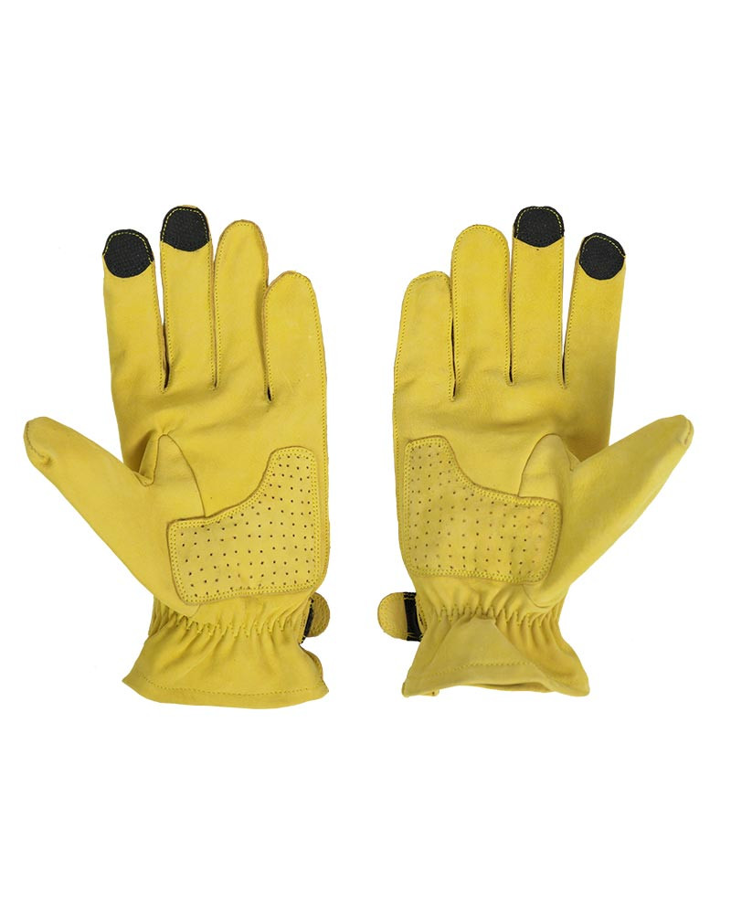 By City Guantes Moto Texas amarillo - Imagen 3