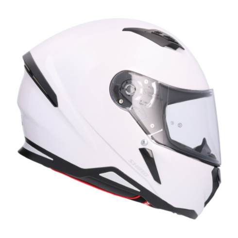 Shiro casco moto integral 890 Hunter blanco perla