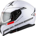 NZI casco moto integral Go Rider Stream Duo Nouveau blanco
