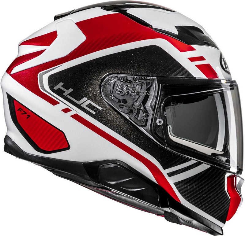 HJC casco moto integral F71 Tozz MC1 Rojo - Imagen 4