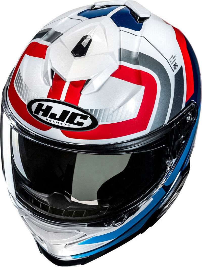 HJC casco moto integral I71 Viz MC21 azul rojo - Imagen 3