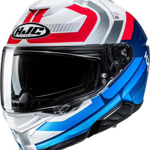 HJC casco moto integral I71 Viz MC21 azul rojo