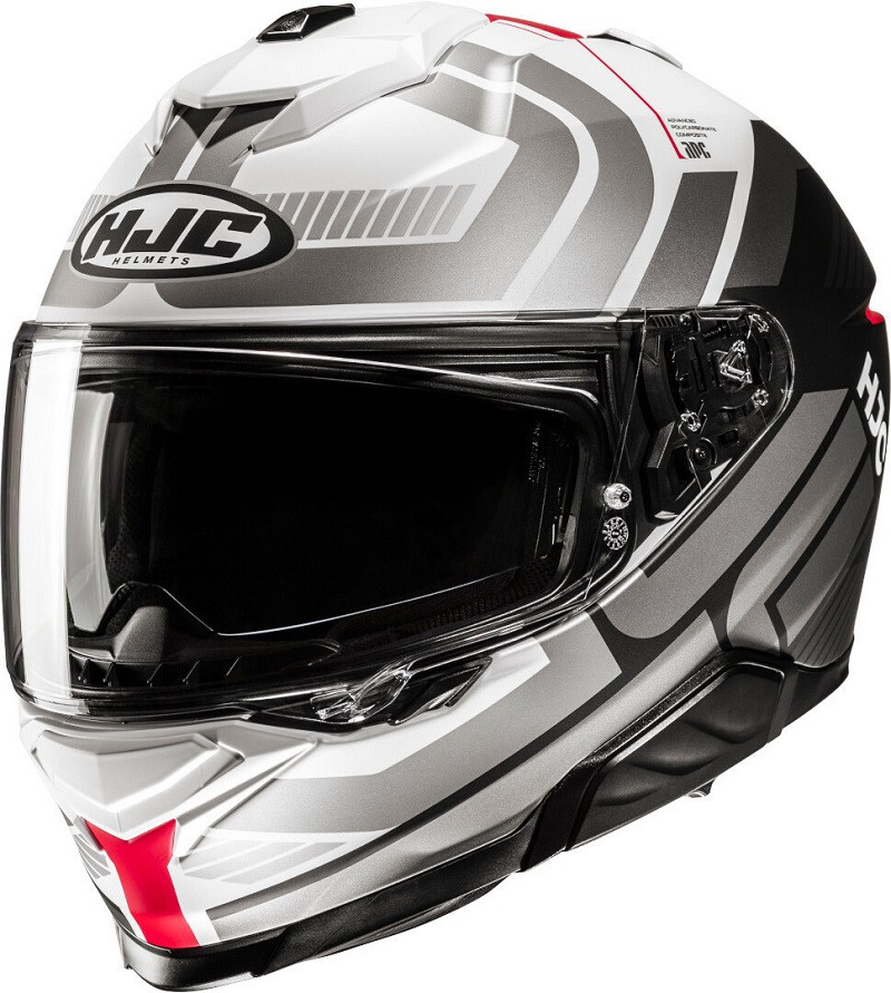 HJC casco moto integral I71 Viz MC1SF Rojo
