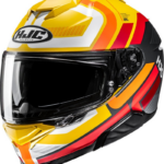 HJC casco moto integral I71 Viz MC3SF amarillo