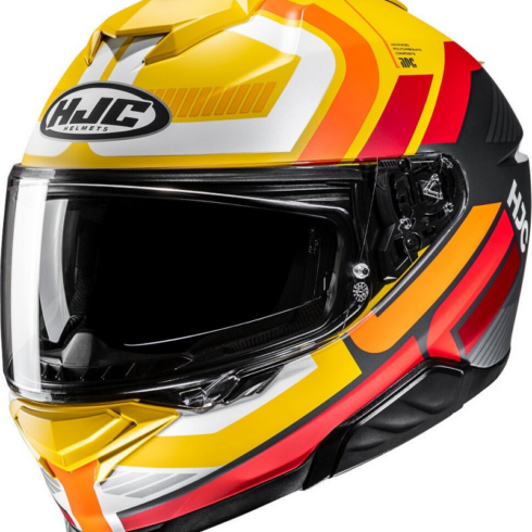 HJC casco moto integral I71 Viz MC3SF amarillo