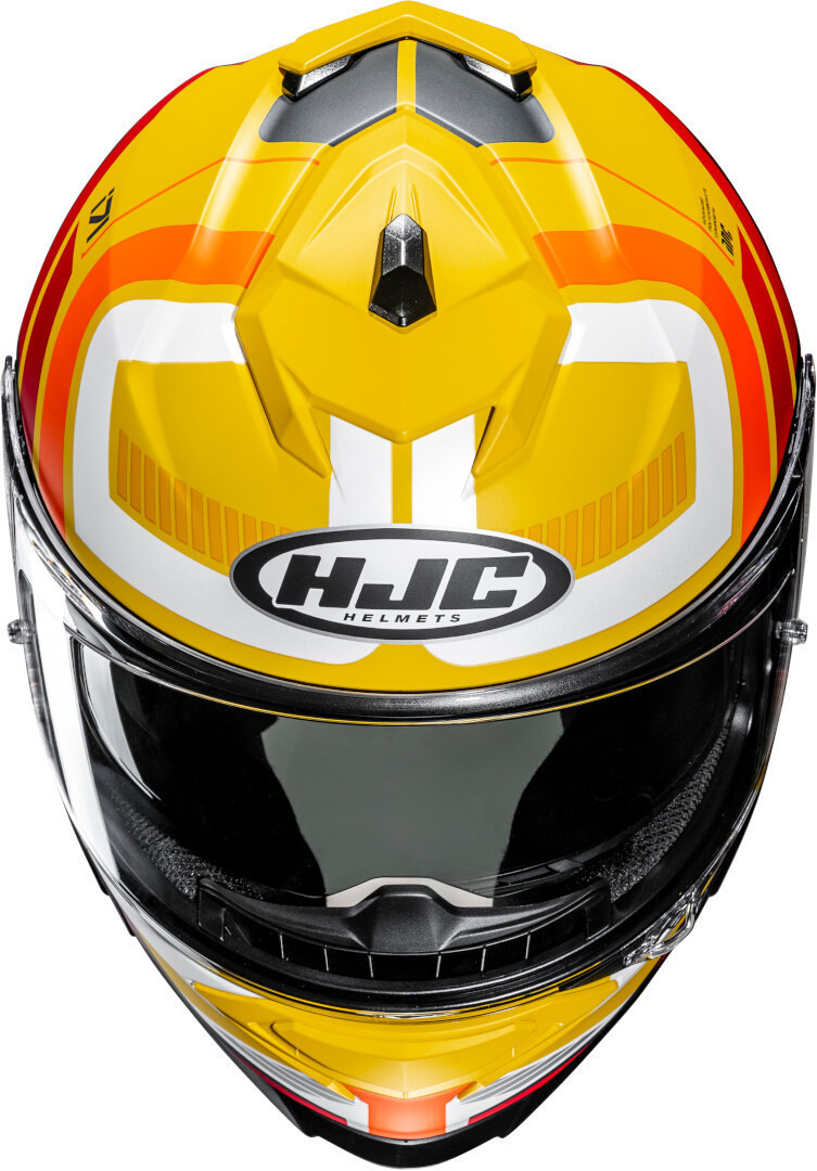 HJC casco moto integral I71 Viz MC3SF amarillo - Imagen 4