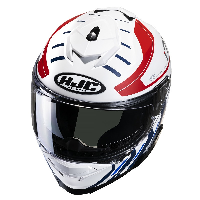 HJC casco moto integral I71 Simo MC21SF Rojo Azul - Imagen 2
