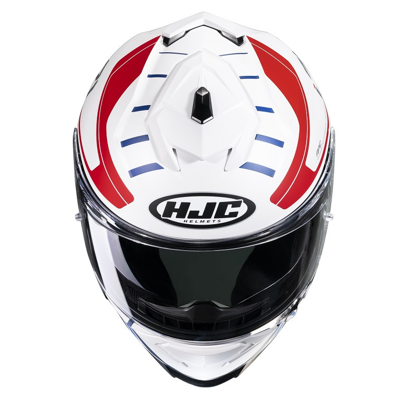 HJC casco moto integral I71 Simo MC21SF Rojo Azul - Imagen 4