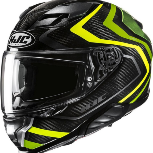 HJC casco moto integral F71 Carbon nevio MC3H Fluor